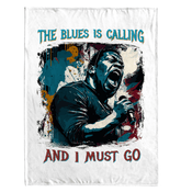 Blue Is Calling Sherpa Blanket - Beyond T-shirts